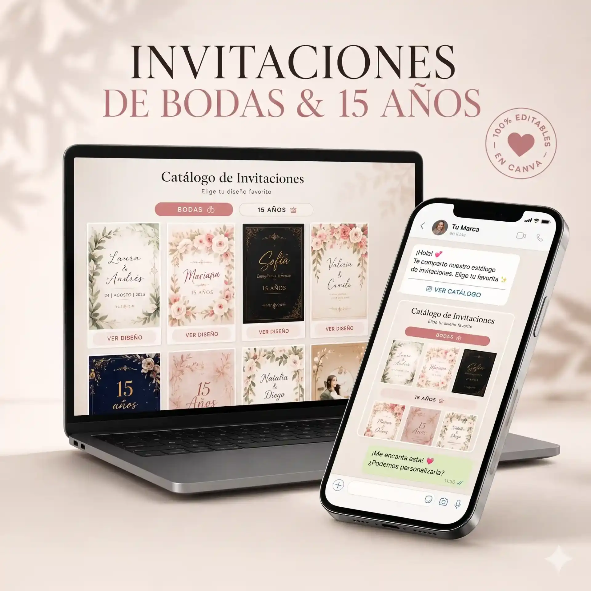 Catálogo editable para clientes